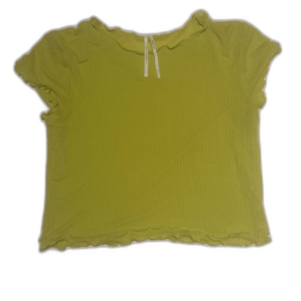 Anthropologie Lemon Short Sleeve Top